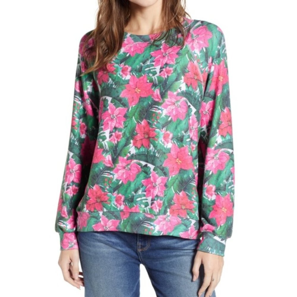 Wildfox NWT Floral Sweatshirt Sz S